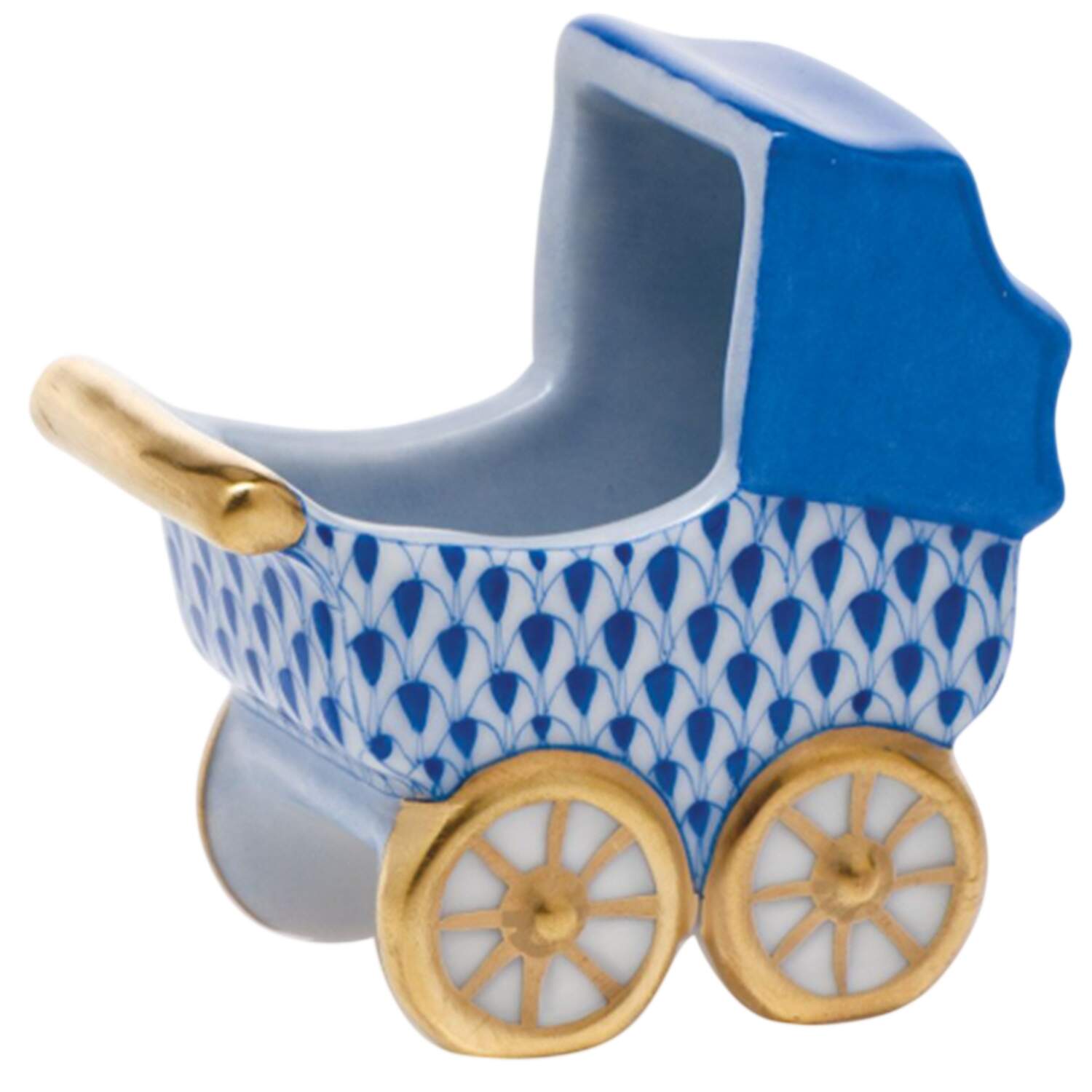 Childrens's Gifts & Toys Baby Carriage-Sapphire - No Box by Herend-1