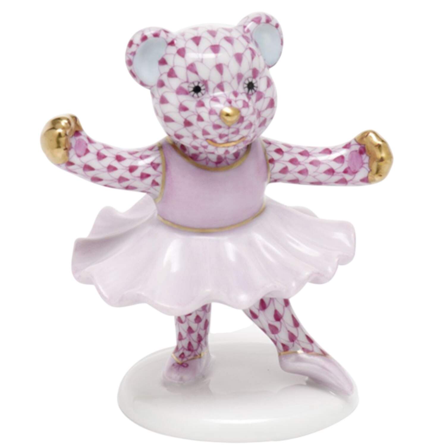 Childrens's Gifts & Toys Ballerina Bear- Raspberry - No Box by Herend-1