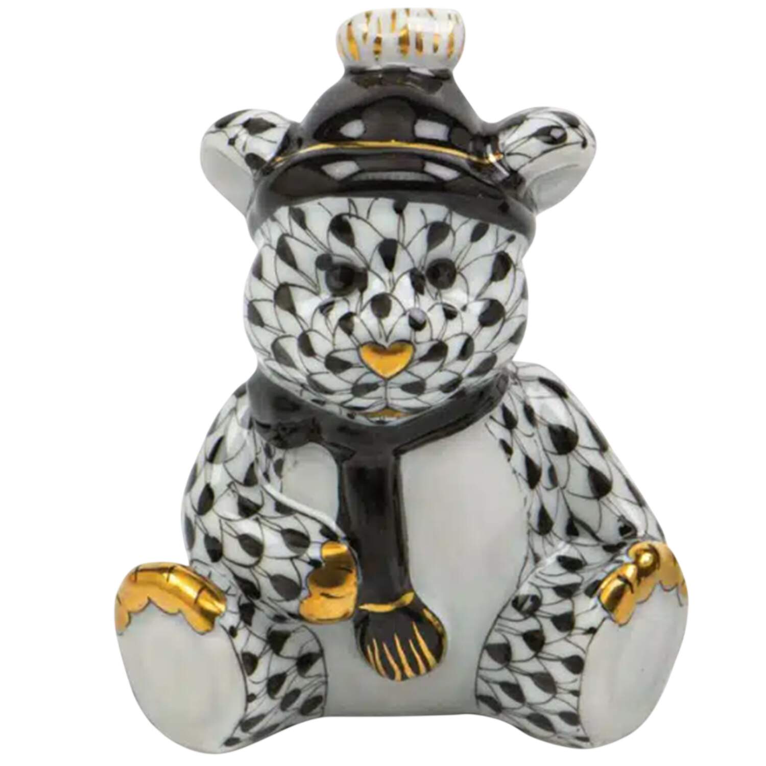 Childrens's Gifts & Toys Winter Bear-Black - No Box by Herend-1