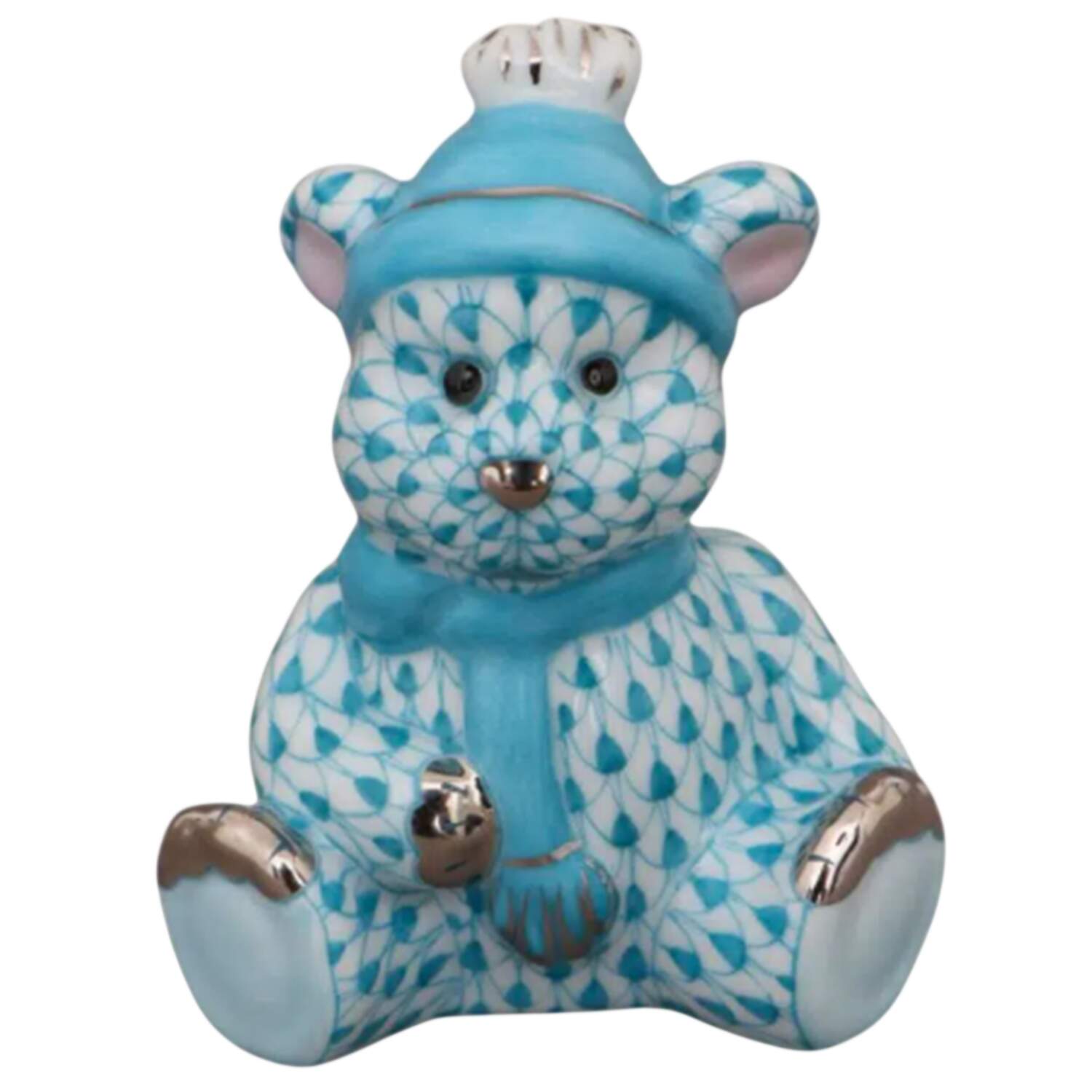 Childrens's Gifts & Toys Winter Bear-Turquise - No Box by Herend-1