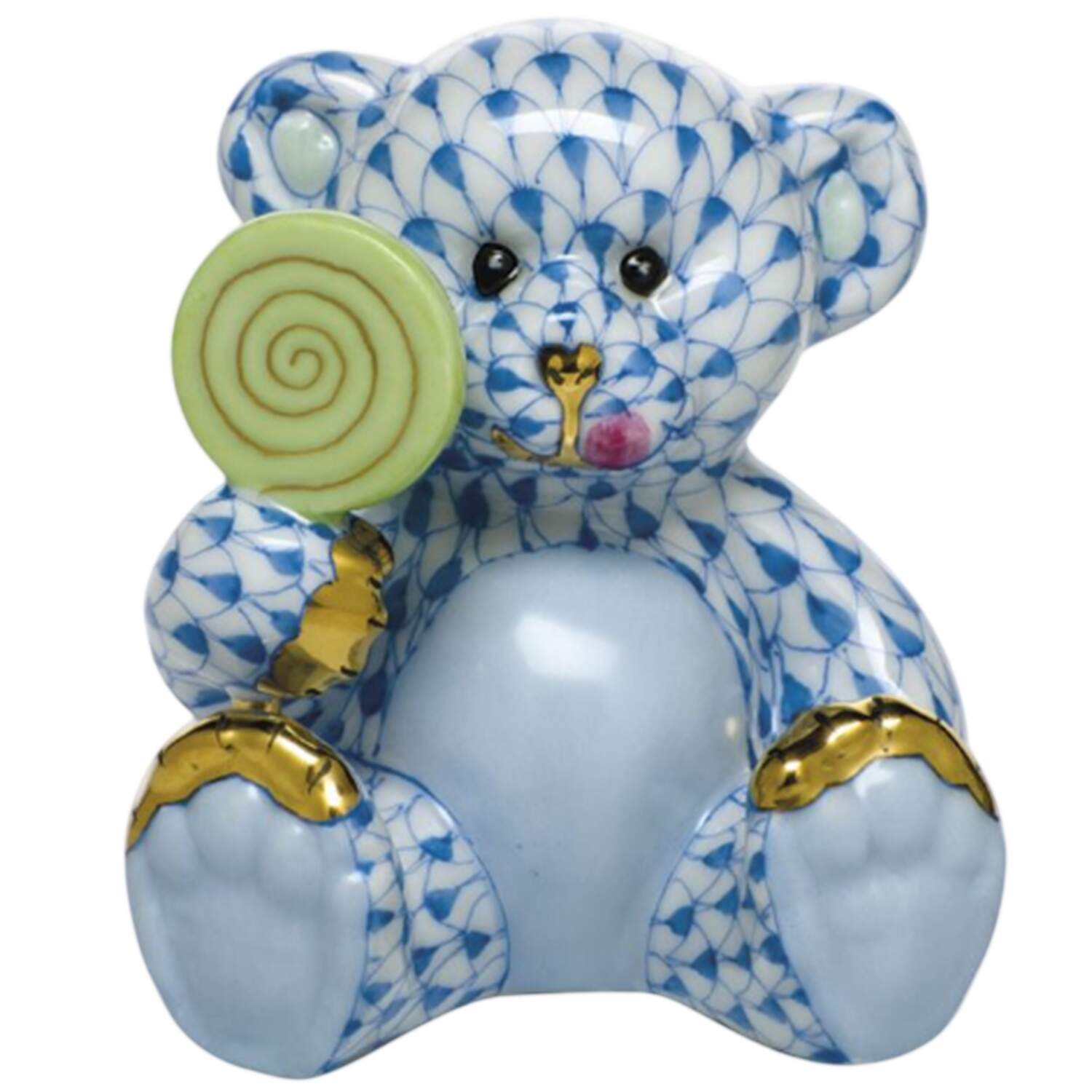 Childrens's Gifts & Toys Sweet Tooth Teddy-Blue - No Box by Herend-1