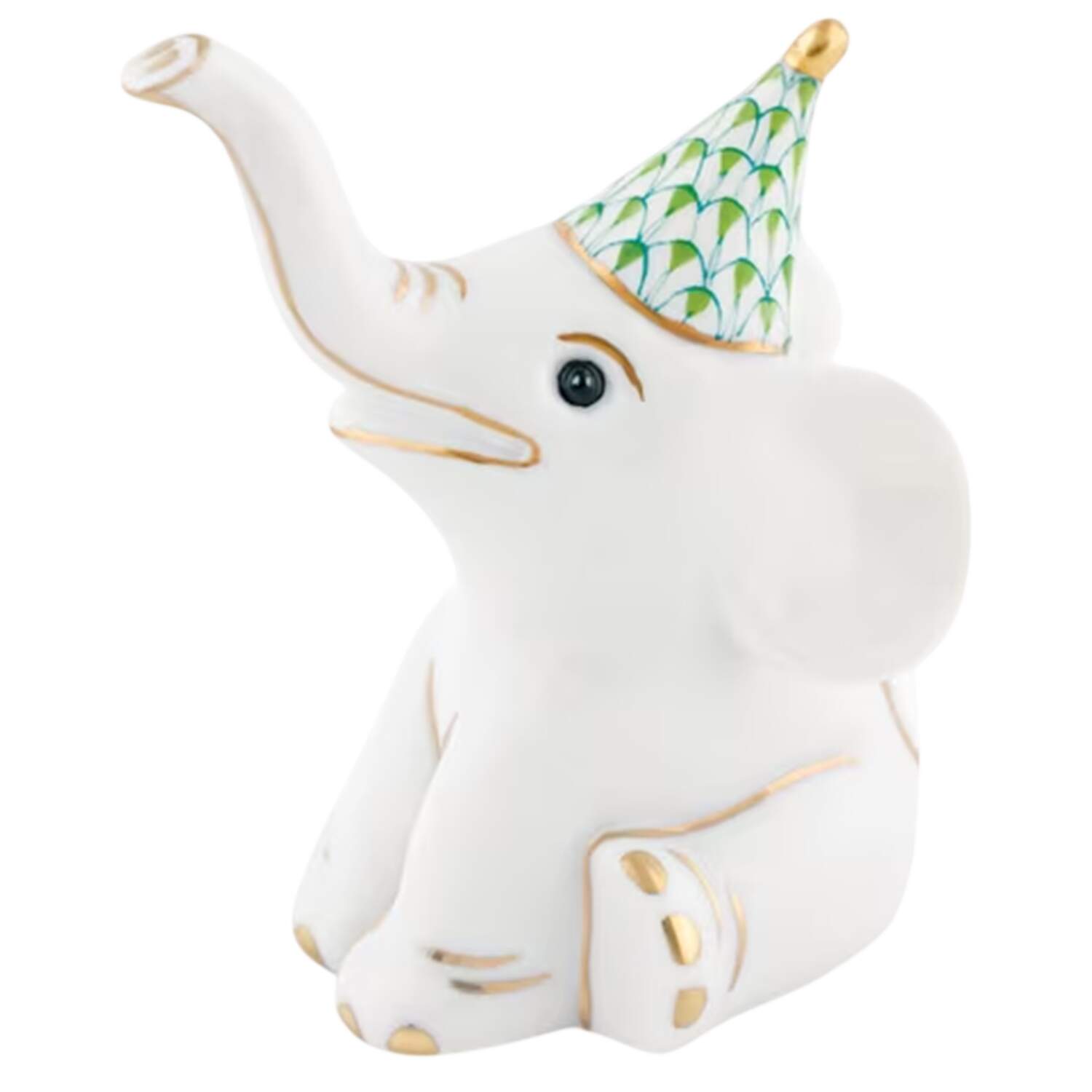 Childrens's Gifts & Toys Party Elephant-Keylime - No Box by Herend-1