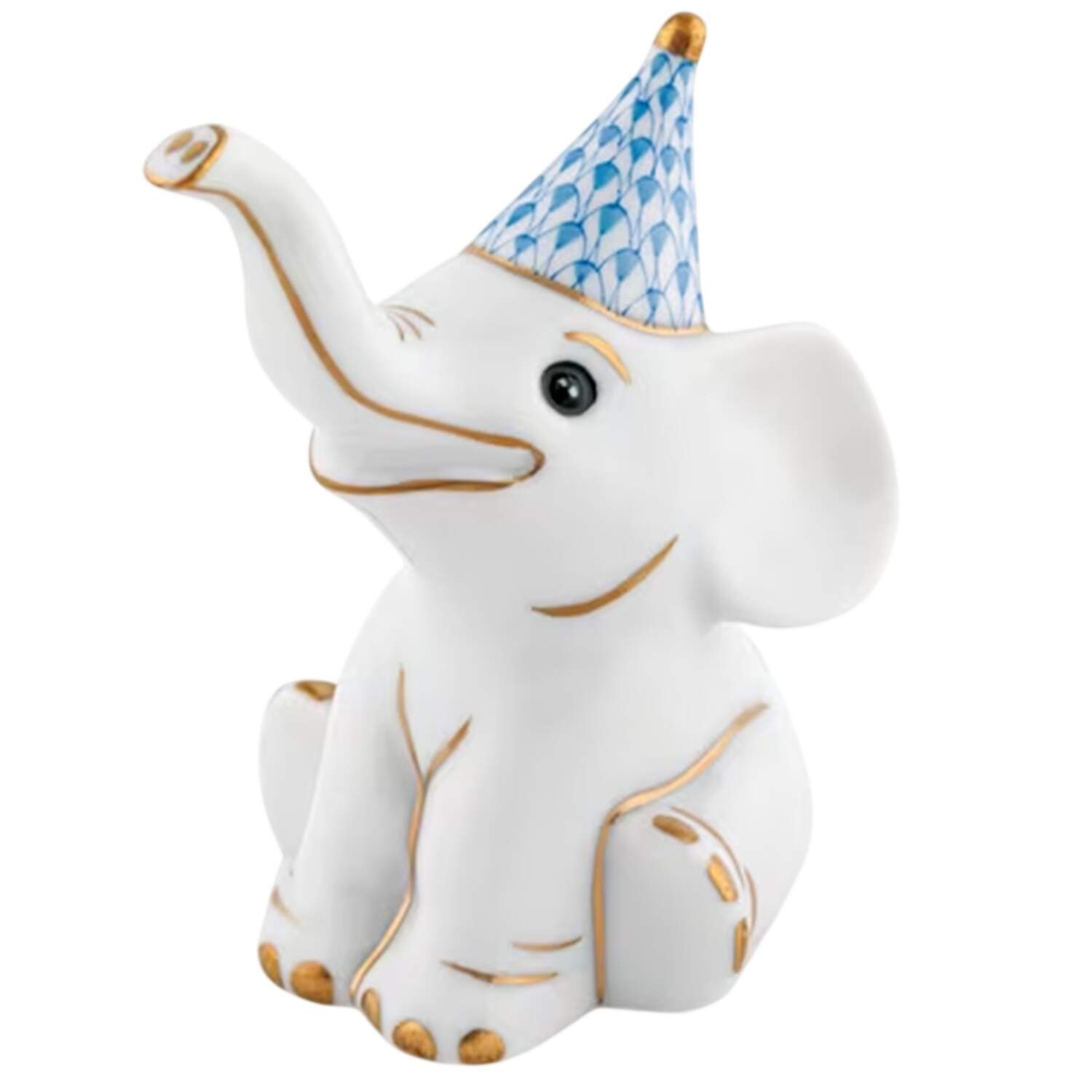 Childrens's Gifts & Toys Party Elephant-Blue - No Box by Herend-1