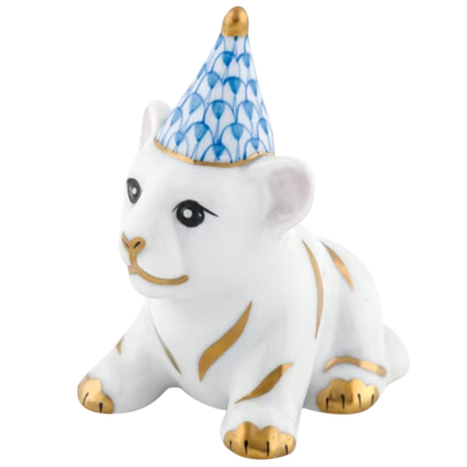 Childrens's Gifts & Toys Party Tiger-Blue - No Box by Herend-1