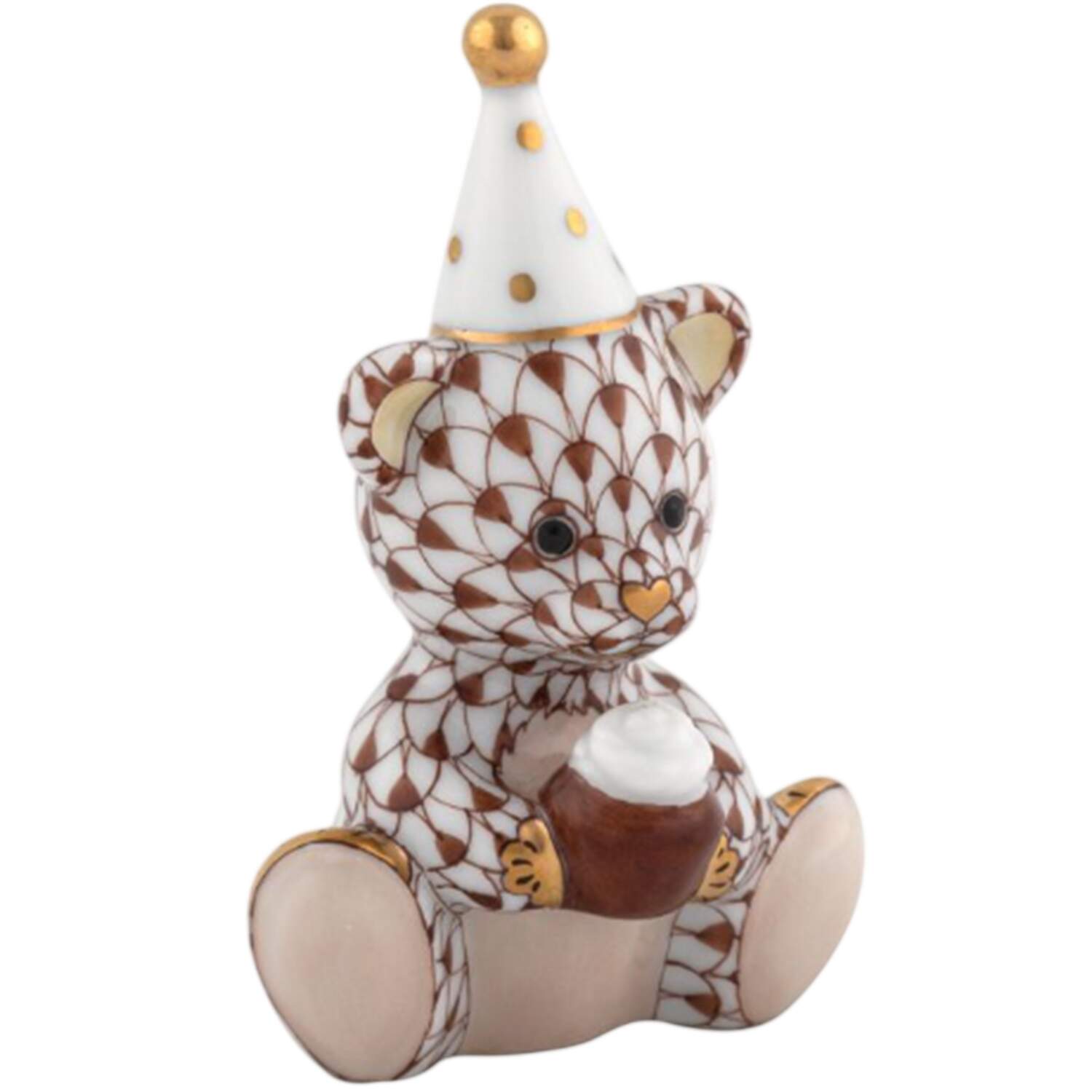 Childrens's Gifts & Toys Birthday Bear-Chocolate - No Box by Herend-1