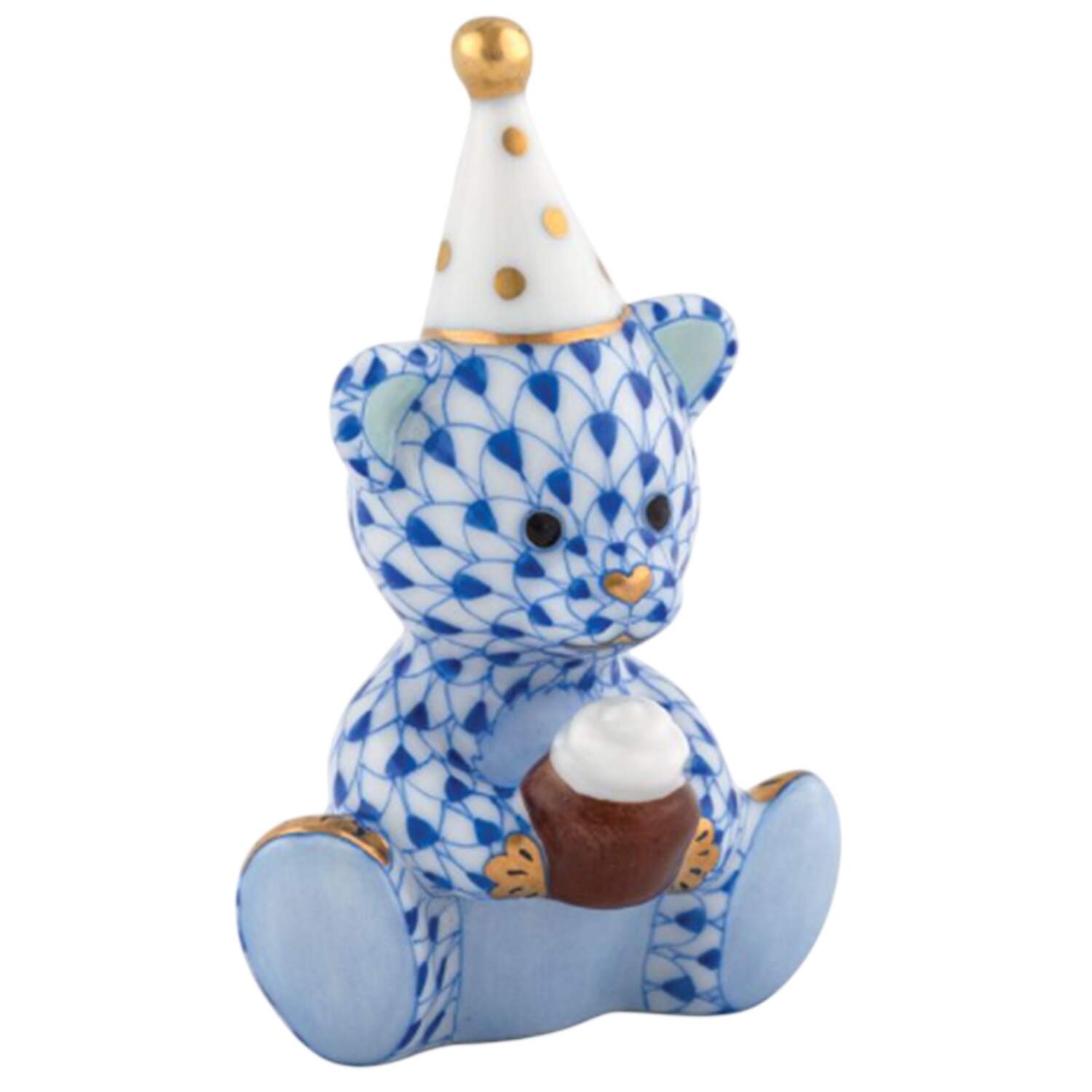 Childrens's Gifts & Toys Birthday Bear-Sapphire - No Box by Herend-1