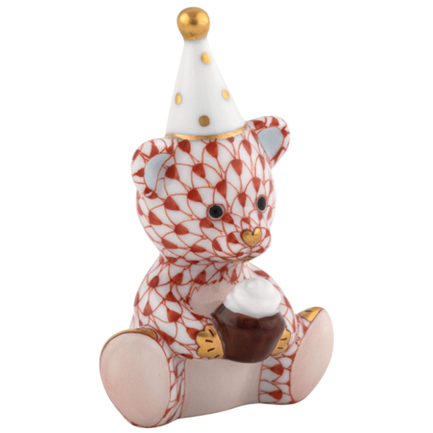 Childrens's Gifts & Toys Birthday Bear-Rust - No Box by Herend-1