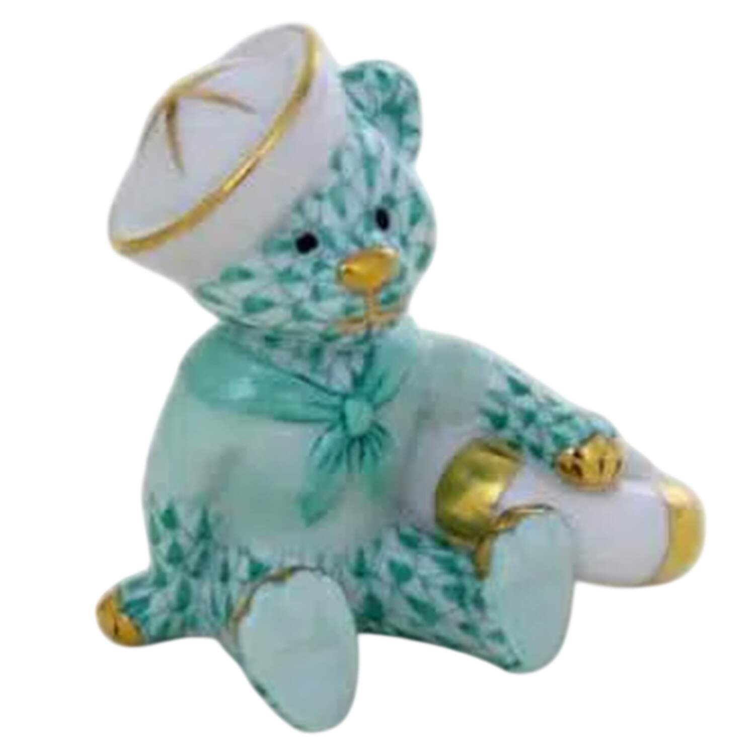 Childrens's Gifts & Toys Sailor Bear-Green - No Box by Herend-1