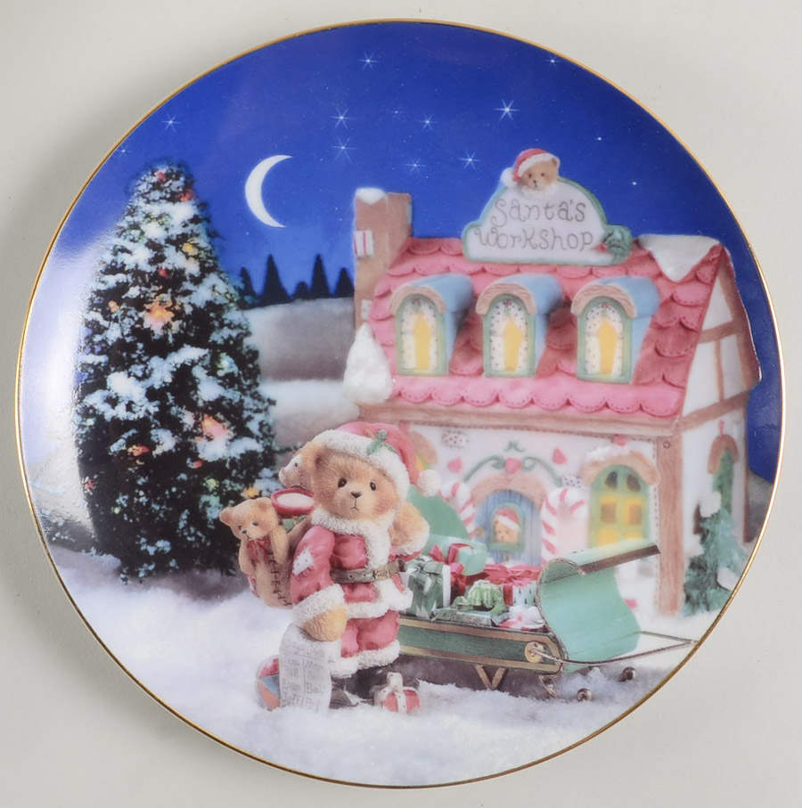 Cherished Teddies Santa's Workshop You're At The Top Of My List - No Box by Hamilton Collection-1