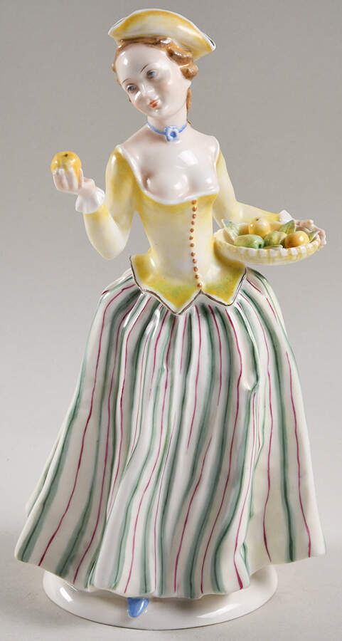 Men & Women Gardener-Yellow Top,Striped Skirt - Boxed by Hutschenreuther-1