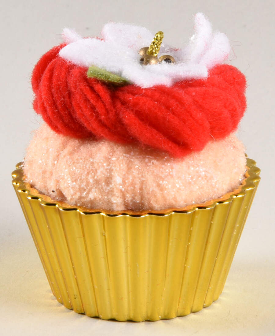 Christmas Cupcakes Sweet Surprise-Gold Wrapper - No Box by Hallmark Gold Crown-1