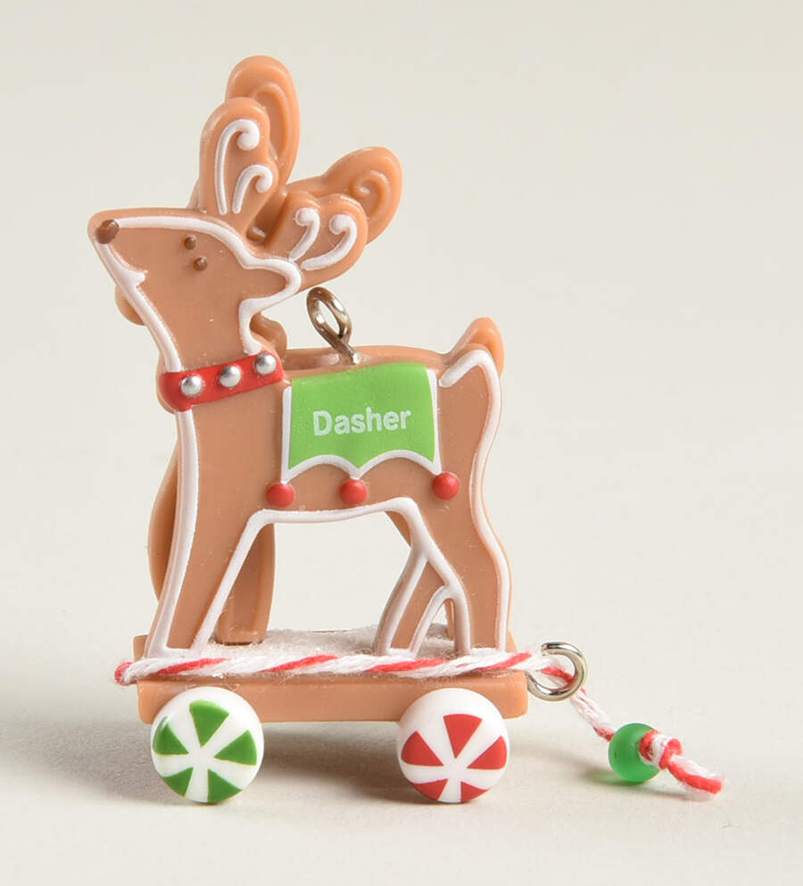 Santa's Sleigh Collection Dasher & Dancer - No Box by Hallmark Gold Crown-1