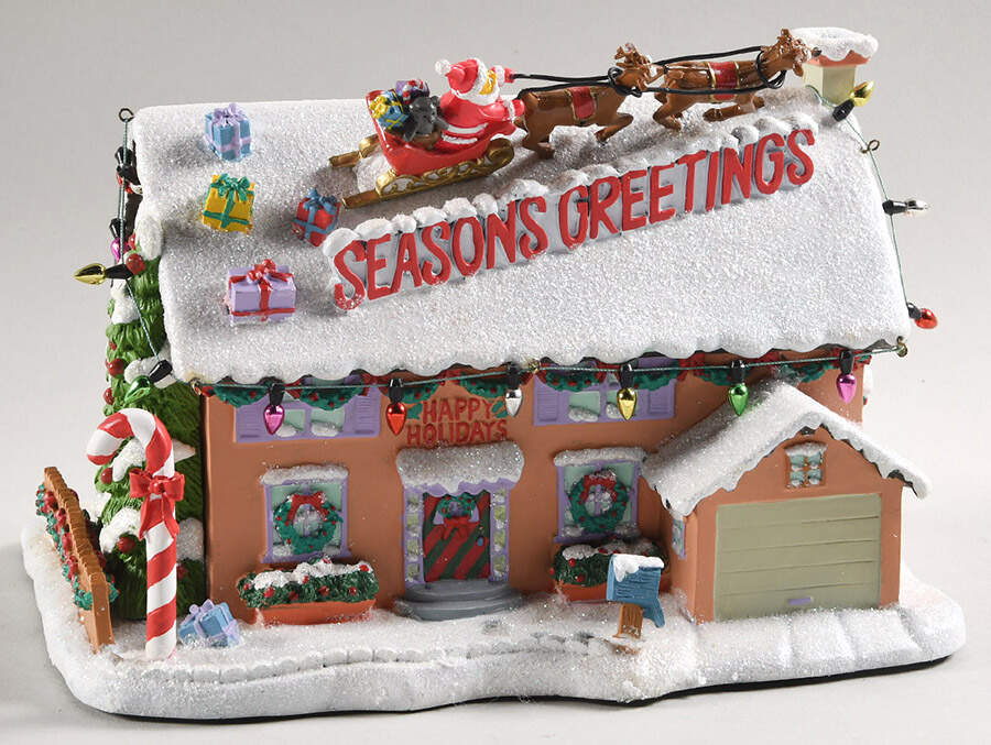 Simpsons Christmas Village Flander's House - No Box by Hawthorne Village-1