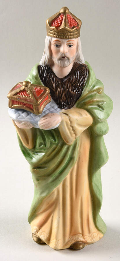 5216 Nativity Figurine Wise Man With Box - No Box by Homco-1
