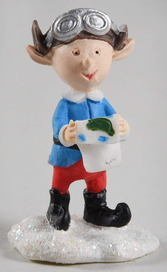 Rudolph's Christmas Town Accessories Elf With Map - No Box by Hawthorne Village-1