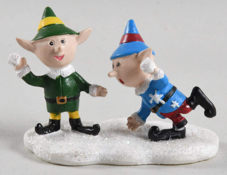 Rudolph's Christmas Town Accessories Snowball Fight - No Box by Hawthorne Village-1