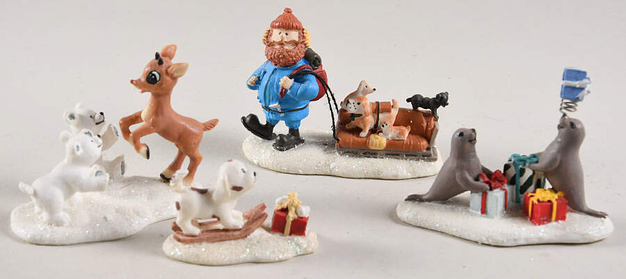Rudolph's Christmas Town Accessories Rudolph's Animal Friends Set - No Box by Hawthorne Village-1