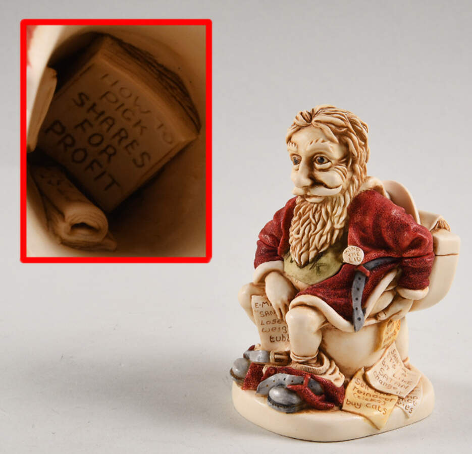 Annual Santa Timed Edition Holliday Holy Sit - No Box Nb2003 by Harmony Kingdom-1