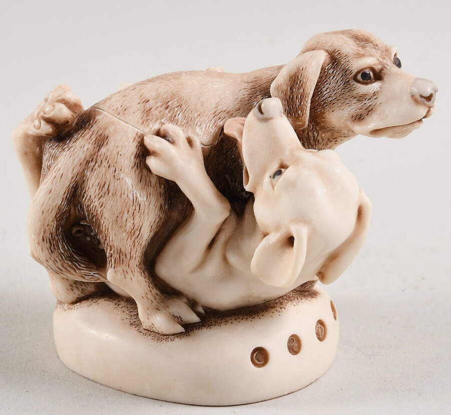 Treasure Jests Dogs Bella And Stanley - Boxed by Harmony Kingdom-1