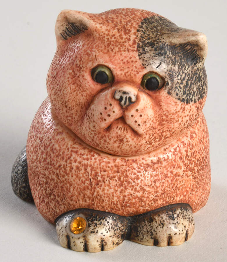 Pot Belly's Calendar Cats November - Topaz - Boxed by Harmony Kingdom-1