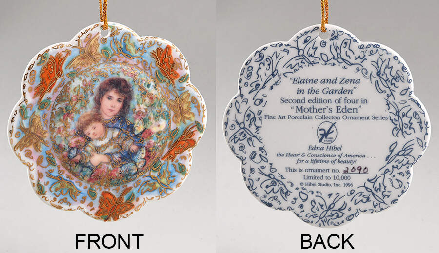 Mother's Eden Ornaments Elaine And Zena In The Garden - Boxed by Hibel-1