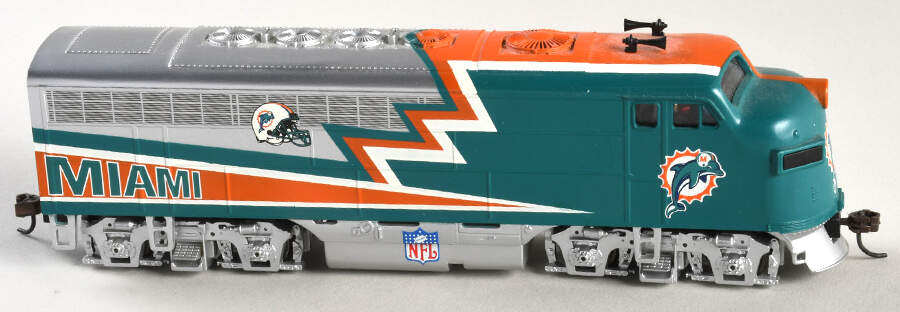 Miami Dolphins Train Locomotive-Miami - No Box by Hawthorne Village-1