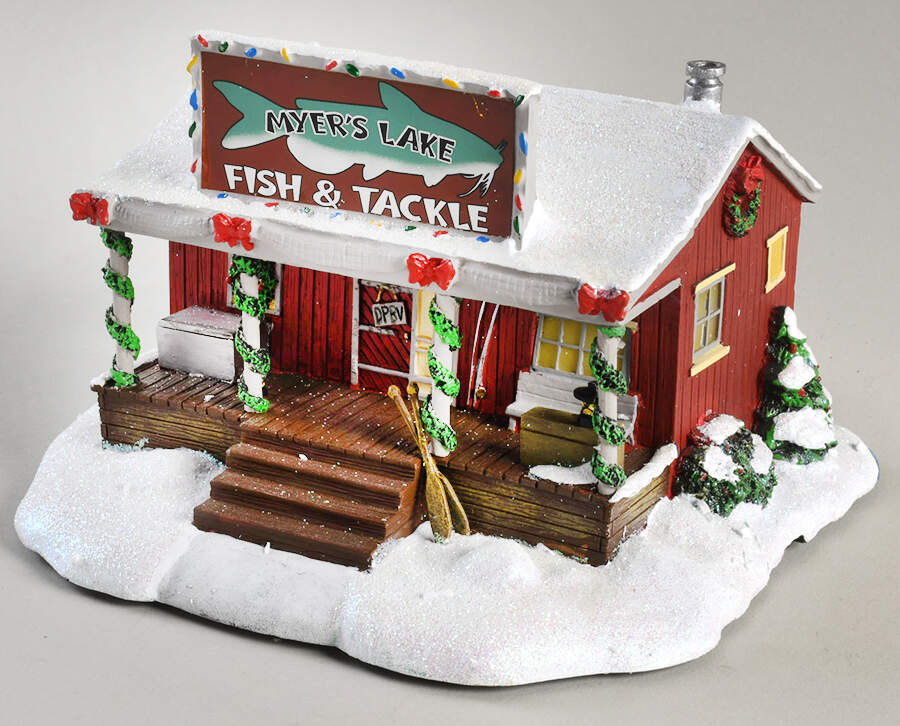 The Mayberry Christmas Village Myer's Lake Fish Abd Tackle - No Box by Hawthorne Village-1