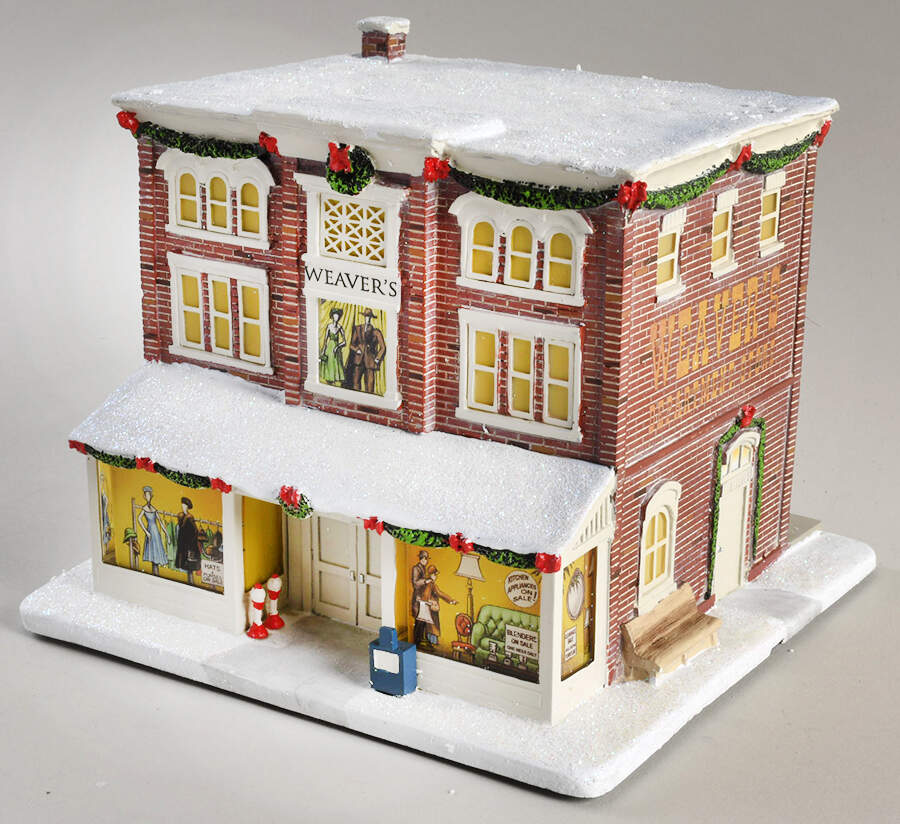 The Mayberry Christmas Village Weaver's Department Store - No Box by Hawthorne Village-1