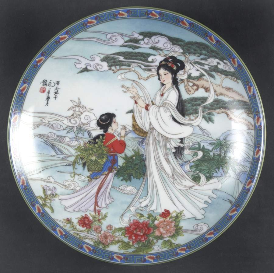 Legends of West Lake Lady Silkworm - No Box by Imperial Jingdezhen-1