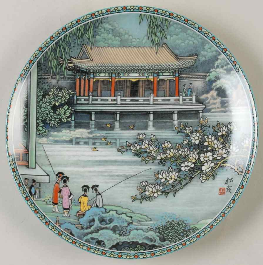Scenes From A Summer Palace Garden Of Harmonious Pleasure - No Box by Imperial Jingdezhen-1