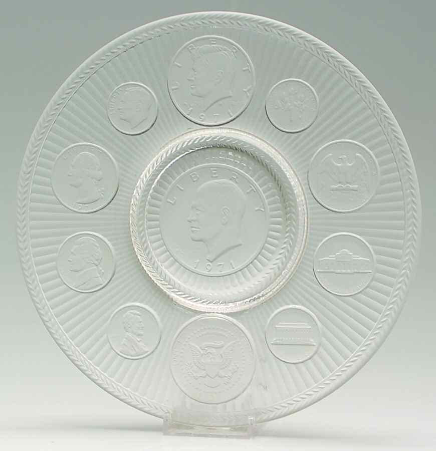 Imperial Glass Coin Plate Dwight D Eisenhower - Boxed by Imperial Glass-Ohio-1