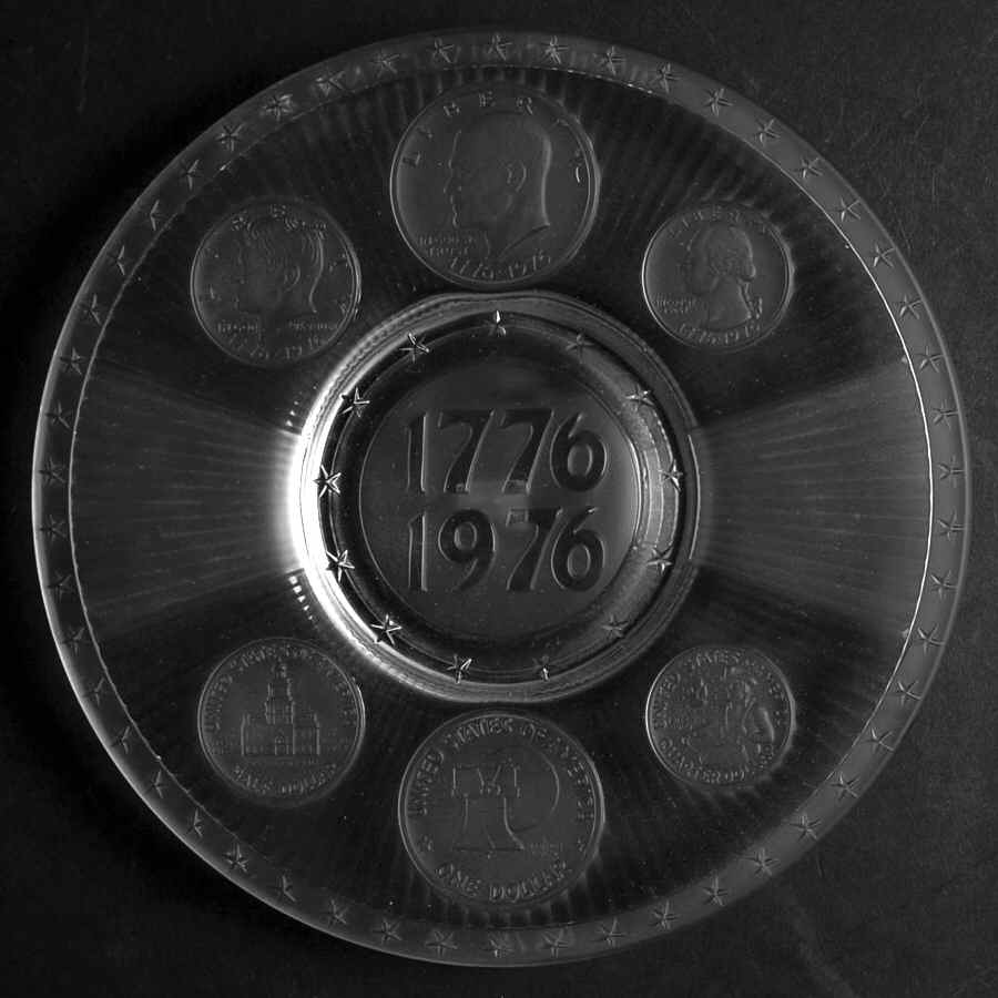 Imperial Glass Coin Plate Bicentennial - Boxed by Imperial Glass-Ohio-1