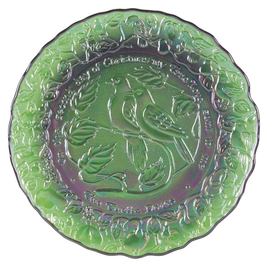 Twelve Days of Christmas-Carnival Glass Two Turtledoves - No Box by Imperial Glass-Ohio-1