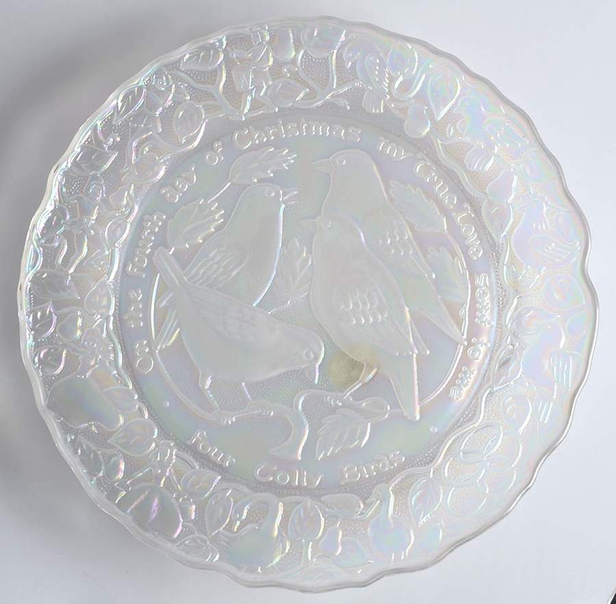 Twelve Days of Christmas-Carnival Glass Four Colly Birds - No Box by Imperial Glass-Ohio-1
