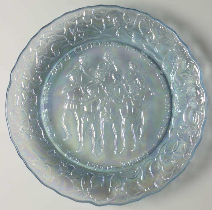 Twelve Days of Christmas-Carnival Glass Ten Pipers Piping - Boxed by Imperial Glass-Ohio-1