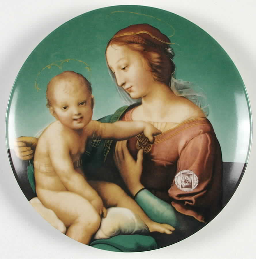 Annual Christmas Stamp Art Raphael's Niccolini-Couper Madonna - No Box by International Museum-1