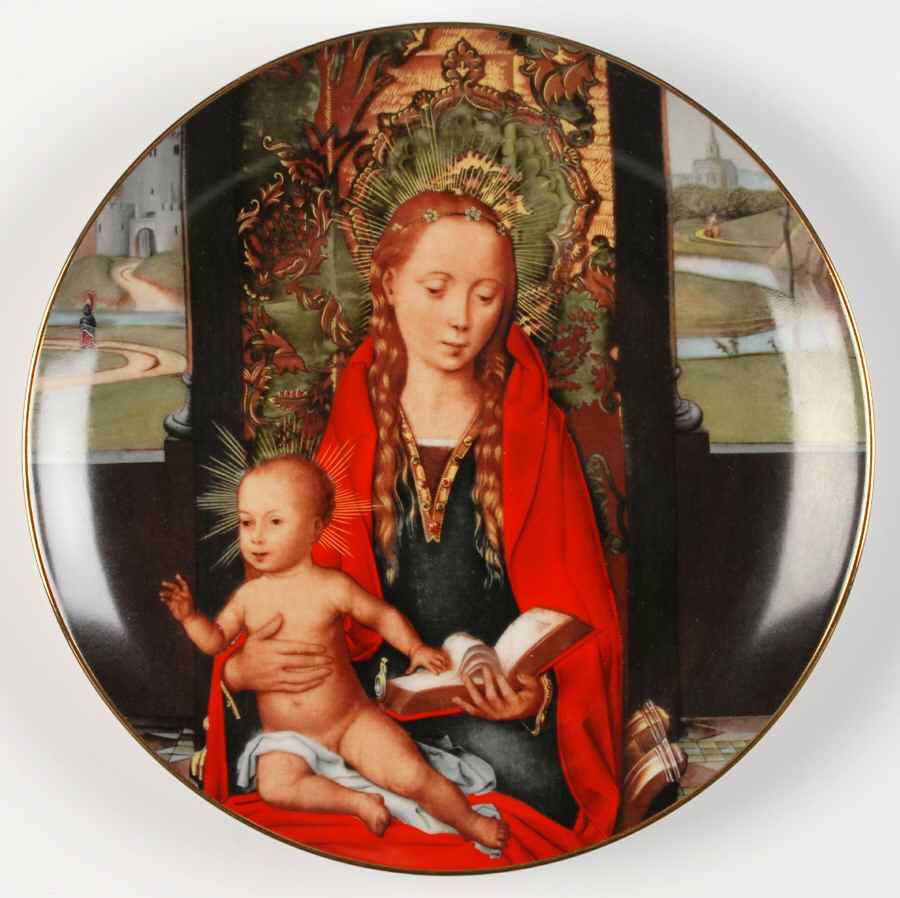 Stamp Art Anniversary Madonna  And Child With Angels - No Box by International Museum-1