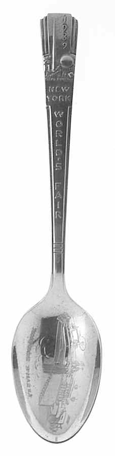 Worlds Fair Collectible Spoon 1939 Textile Building - No Box by International Silver-1
