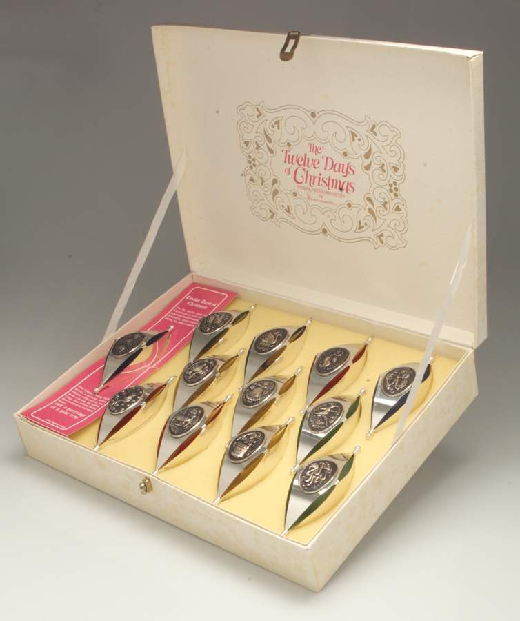 Twelve Days Of Christmas-Marquis Boxed Set Of 12 - Boxed by International Silver-1