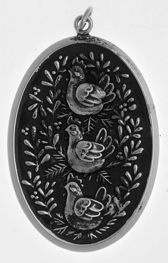 Twelve Days Of Christmas Disc Three French Hens - Boxed by International Silver-1