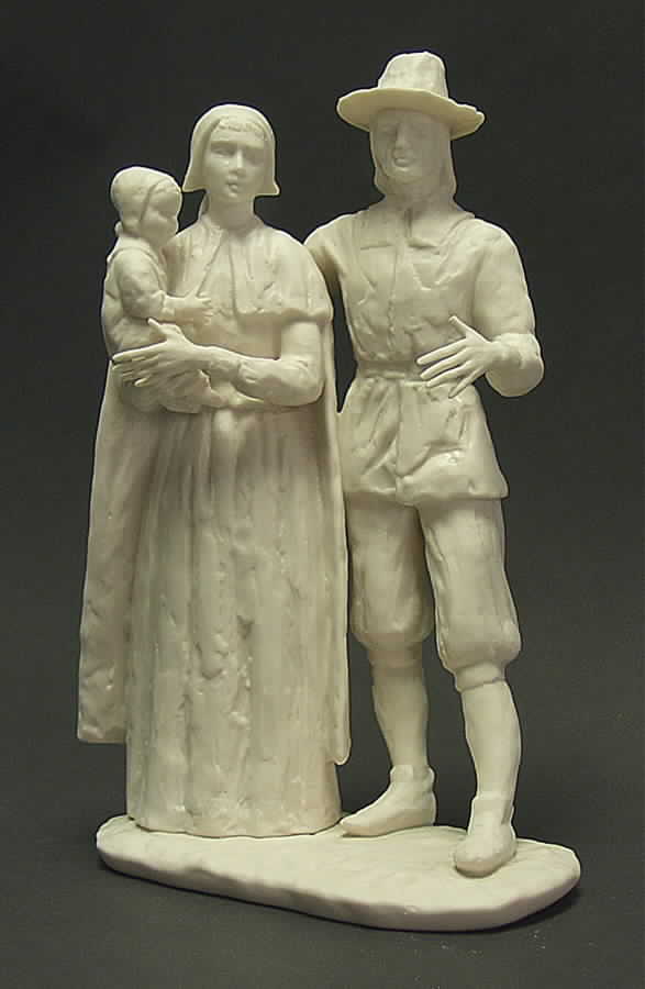 Ispanky Figurines Pilgrim Family-White - No Box by Ispanky-1