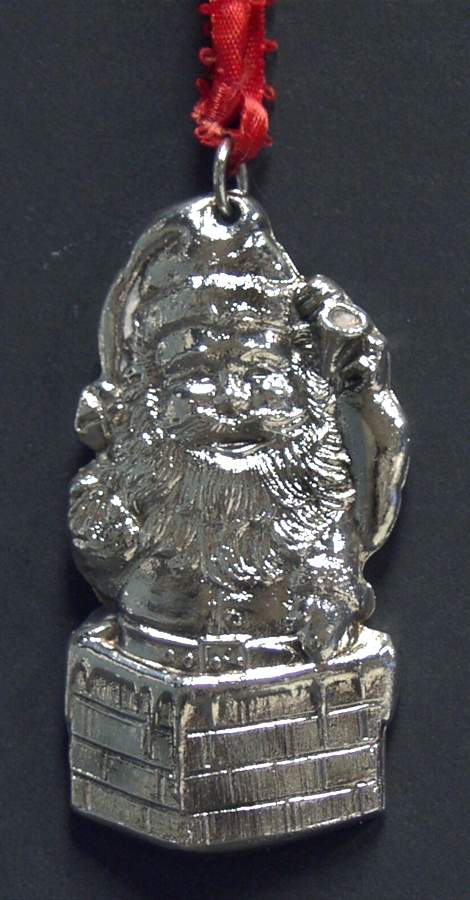 Santa Claus Santa In Chimney - No Box by International Silver-1