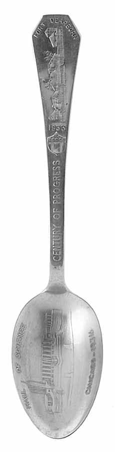 Worlds Fair Collectible Spoon 1933 Hall Of Science - No Box by International Silver-1