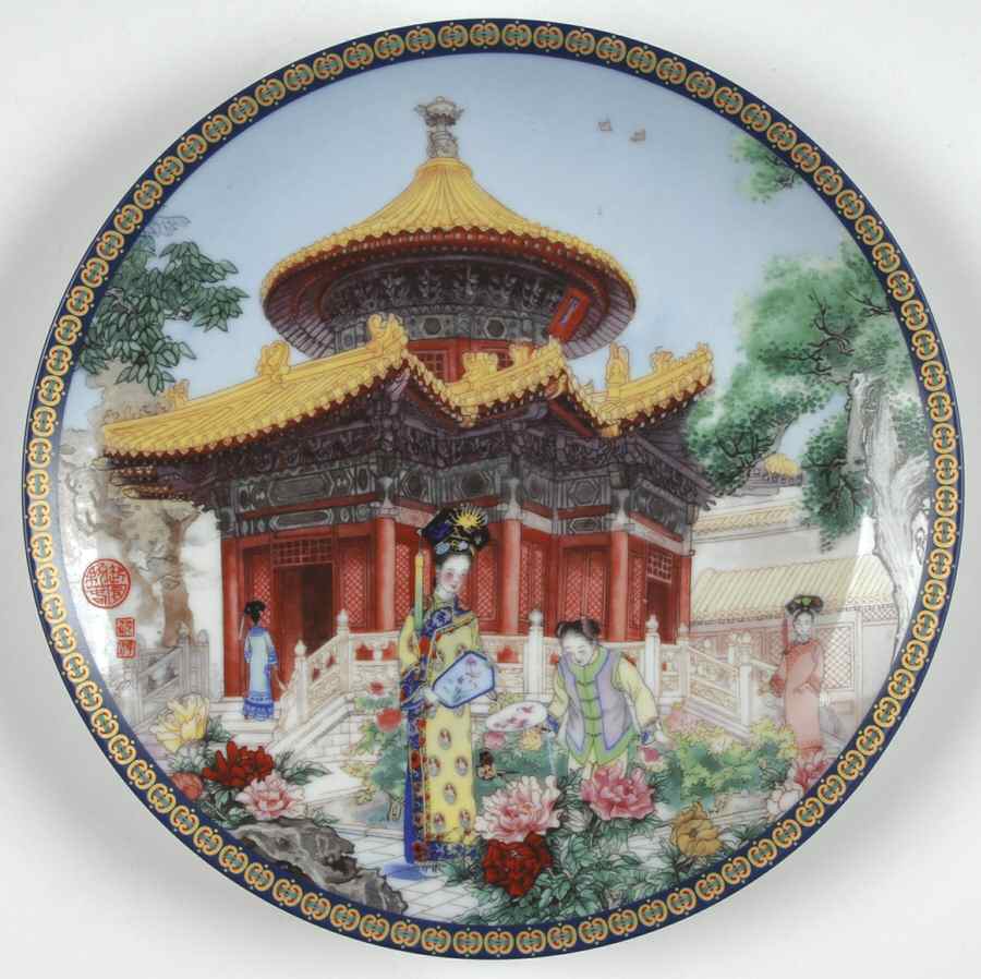 Chinas Imperial Palace:Forbidden City Pavilion Of 10,000 Springs - With Box by Imperial Jingdezhen-1