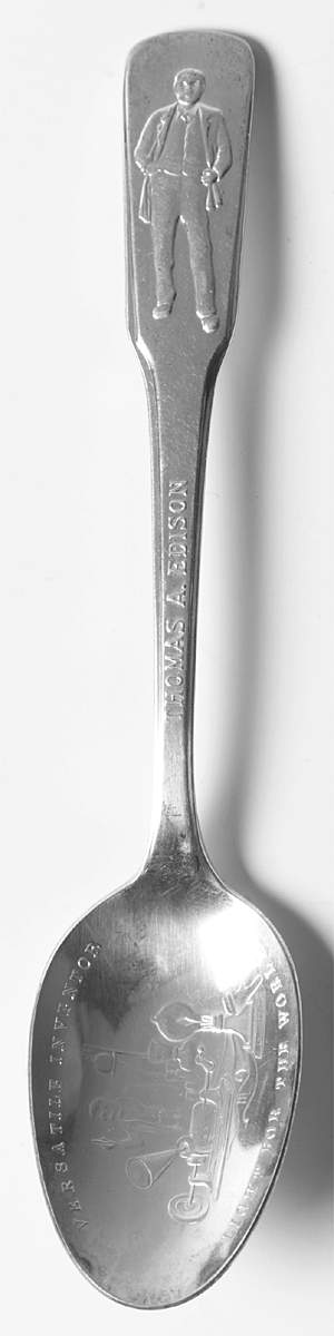 Distinguished Americans Spoon Thomas A  Edison - No Box by International Silver-1