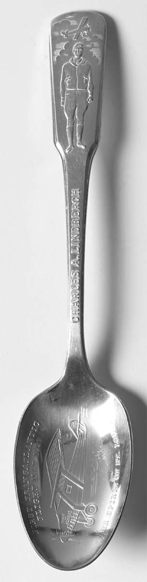 Distinguished Americans Spoon Charles A Lindbergh - No Box by International Silver-1