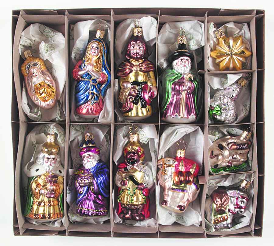 Inge Glas Christmas Ornaments Nativity-Boxed Set Of 12 - No Box by Inge Glas-1