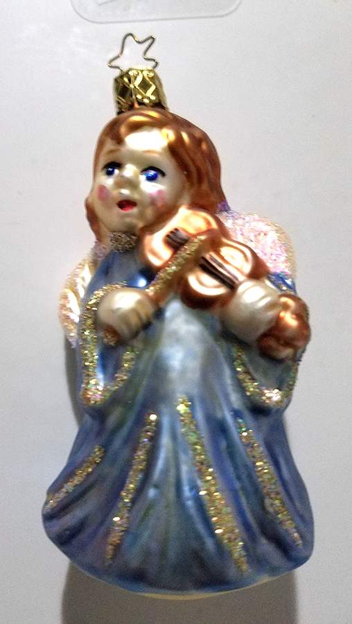 Inge Glas Christmas Ornaments Symphony Of Angels-Blue - No Box by Inge Glas-1