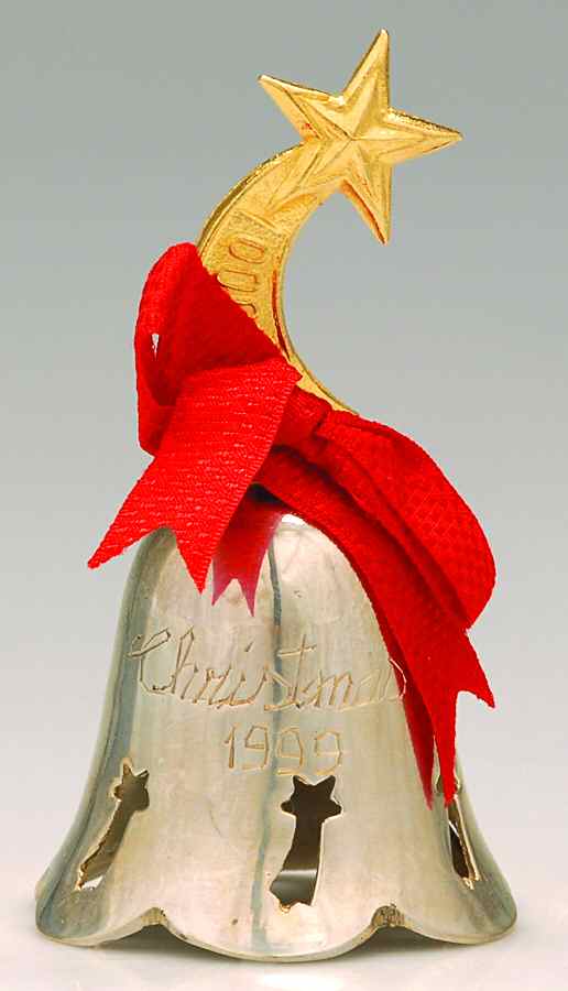 Annual Silverplate Bell Gold Star - No Box by International Silver-1