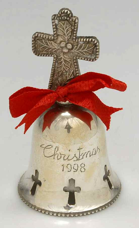 Annual Silverplate Bell Cross - Boxed by International Silver-1